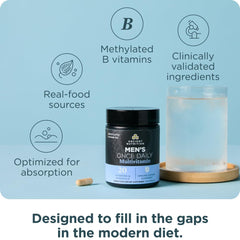 Ancient Nutrition multivitamin with fenugreek seed showcased alongside capsules.