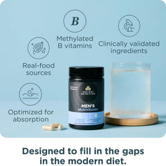 Ancient Nutrition Multivitamin for Men traditional Chinese blend with fenugreek and cordyceps.