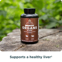 Ancient Nutrition Organ Complex label-detail highlights quality sourcing.