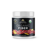 Ancient Nutrition Raspberry Lemonade fiber powder bottle shown for digestive support