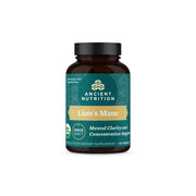 Ancient Nutrition Organic Lion's Mane bottle front view for focus support.