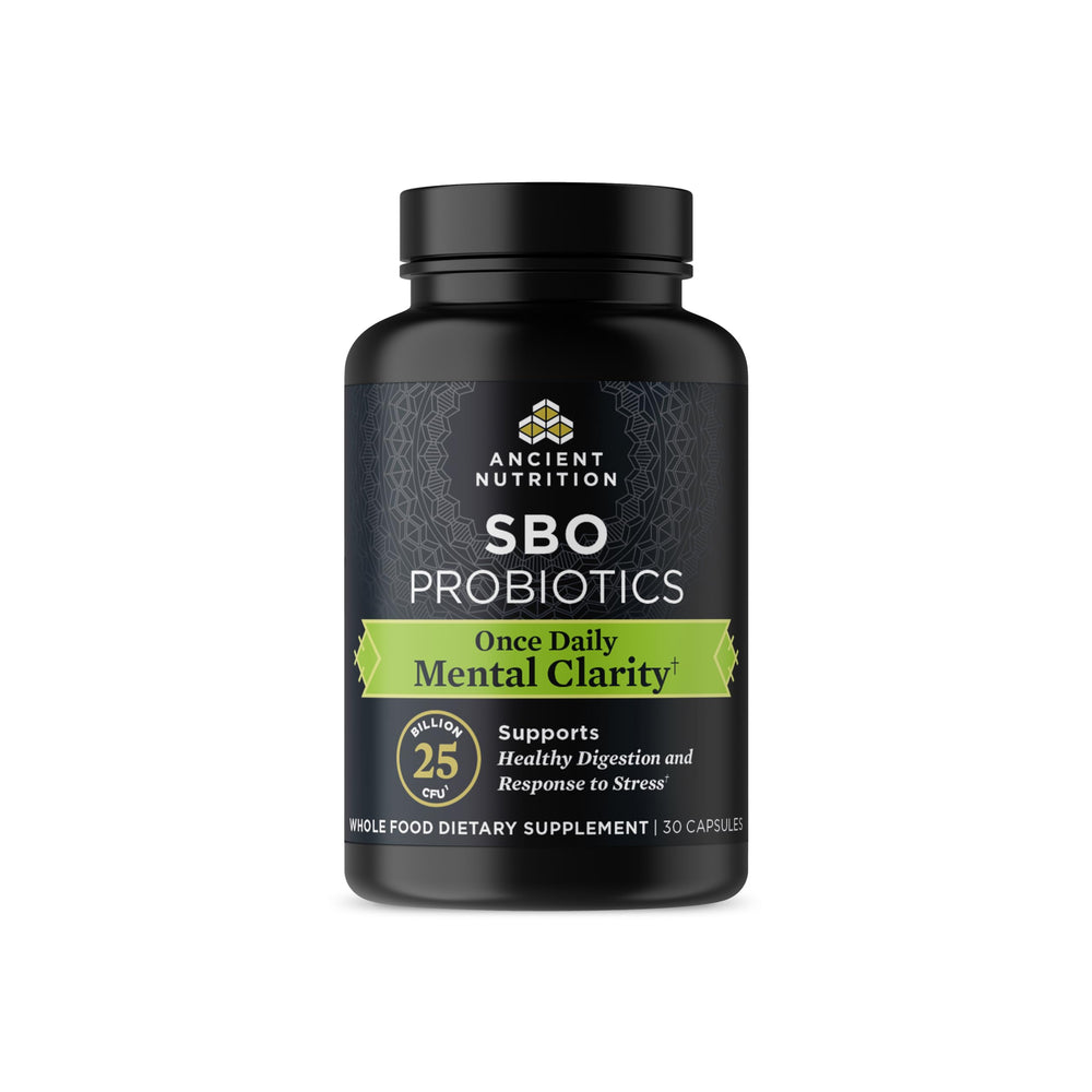 Ancient Nutrition Probiotics Mental Clarity bottle for daily focus support