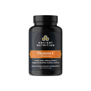 Ancient Nutrition Probiotics Vitamin C bottle front highlighting immune support