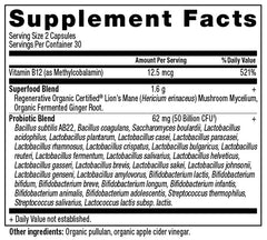 Close-up of Ancient Nutrition capsules highlighting high potency