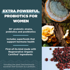 Ancient Nutrition regenerative probiotics in-use glass suggesting simple daily routine.