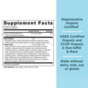 Ancient Nutrition regenerative women's probiotics capsules closeup for easy daily use.