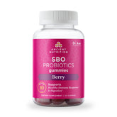 Ancient Nutrition SBO Probiotics Berry Gummies bottle for daily digestive support.