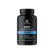 Ancient Nutrition SBO Probiotics Ultimate bottle pour highlighting label and potential digestive support