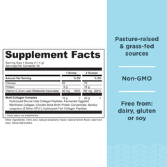 Ancient Nutrition collagen canister with strawberry lemonade flavor brightens daily routine.