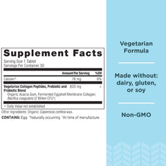 Ancient Nutrition Vegetarian Collagen Tablets close-up showing easy daily use and portability