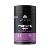 Ancient Nutrition Women 40+ multivitamin bottle supports daily wellness and bone health.