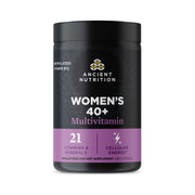 Ancient Nutrition Women 40+ multivitamin bottle supports daily wellness and bone health.