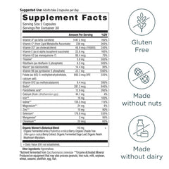 Ancient Nutrition label shows vitamin D and K for bone support.