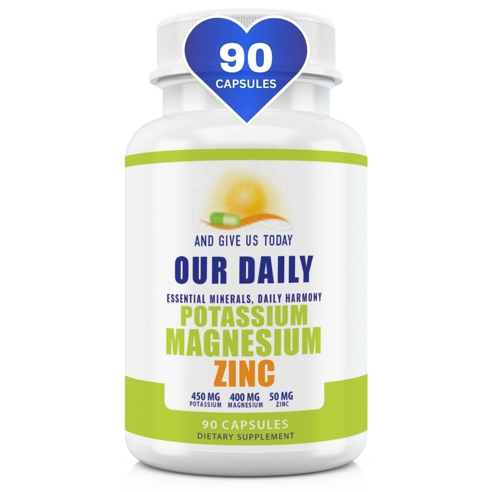And Give Us Today Our Daily magnesium potassium zinc bottle pour for easy daily intake
