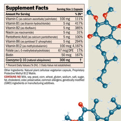 CoQ10 300 mg capsules closeup shows easy-to-swallow design from Andrew Lessman