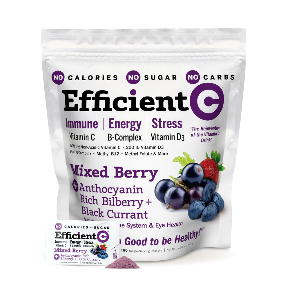 Andrew Lessman Efficient C Mixed Berry bottle designed for easy daily intake