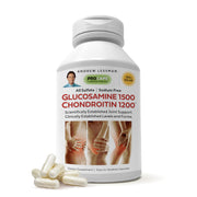 Andrew Lessman Glucosamine 1500 Chondroitin 1200mg bottle shown for joint support daily use