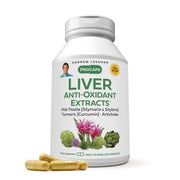 ANDREW LESSMAN Liver Anti-Oxidant Extracts bottle highlighting liver support