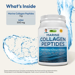 ANDREW LESSMAN Marine Collagen Peptides dissolving easily in water for a clean flavor-free mix