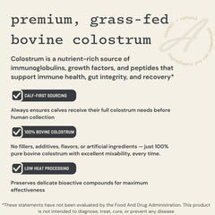 Anea Nutrition Colostrum mixed shake glass ready for daily recovery.