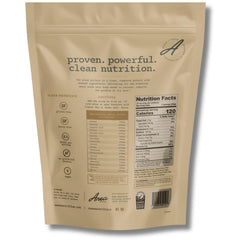 Anea Nutrition Plant Protein Vanilla shake in a glass showing a smooth blend.