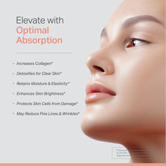 Anew Vita Liposomal Vitamin C bottle displaying robust antioxidant protection for skin.