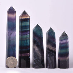 Angelstones faceted crystal prism with vivid hues for meditation and decor