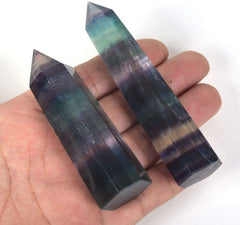 Angelstones hand-carved figurine rainbow fluorite adds natural beauty to spaces