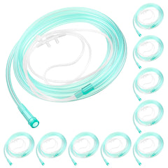 Anglechic 10-pack 7ft nasal cannula for discreet oxygen delivery at home or on the go.
