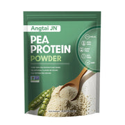 Angtai JN pea protein bottle with scoop shows quick high-protein shakes.