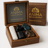 Anima Premium Protection Crystals Obsidian raw stone for energy shielding and grounding.