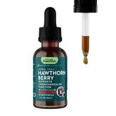 Animal Essentials Hawthorn Berry bottle displaying organic heart health tincture for pets.