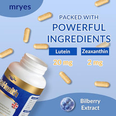 Anisx Zeaxanthin 2 mg capsules shown with cap for adult eye health focus.