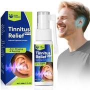 Anitiate tinnitus relief spray bottle, compact for on-the-go ear comfort.