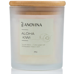 Anovina candle in chic gift packaging, ready for gifting.