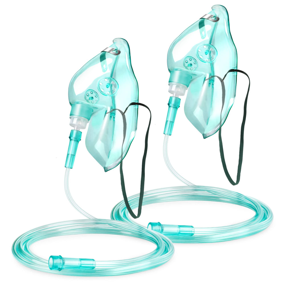 ANSNF oxygen mask for adults with no cup design, comfortable fit and secure placement.