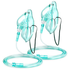 ANSNF oxygen mask for adults with no cup design, comfortable fit and secure placement.