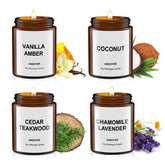 ANSOYER 4-piece massage candles gift set for at-home spa experiences