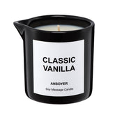 ANSOYER Massage Oil Candle packaging offers premium gift-ready presentation.