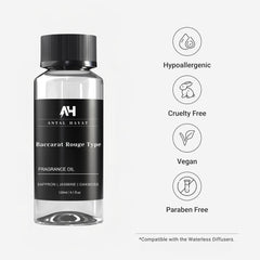 Ambergris and sandalwood blend diffuser oil highlighting warm notes for cozy spaces