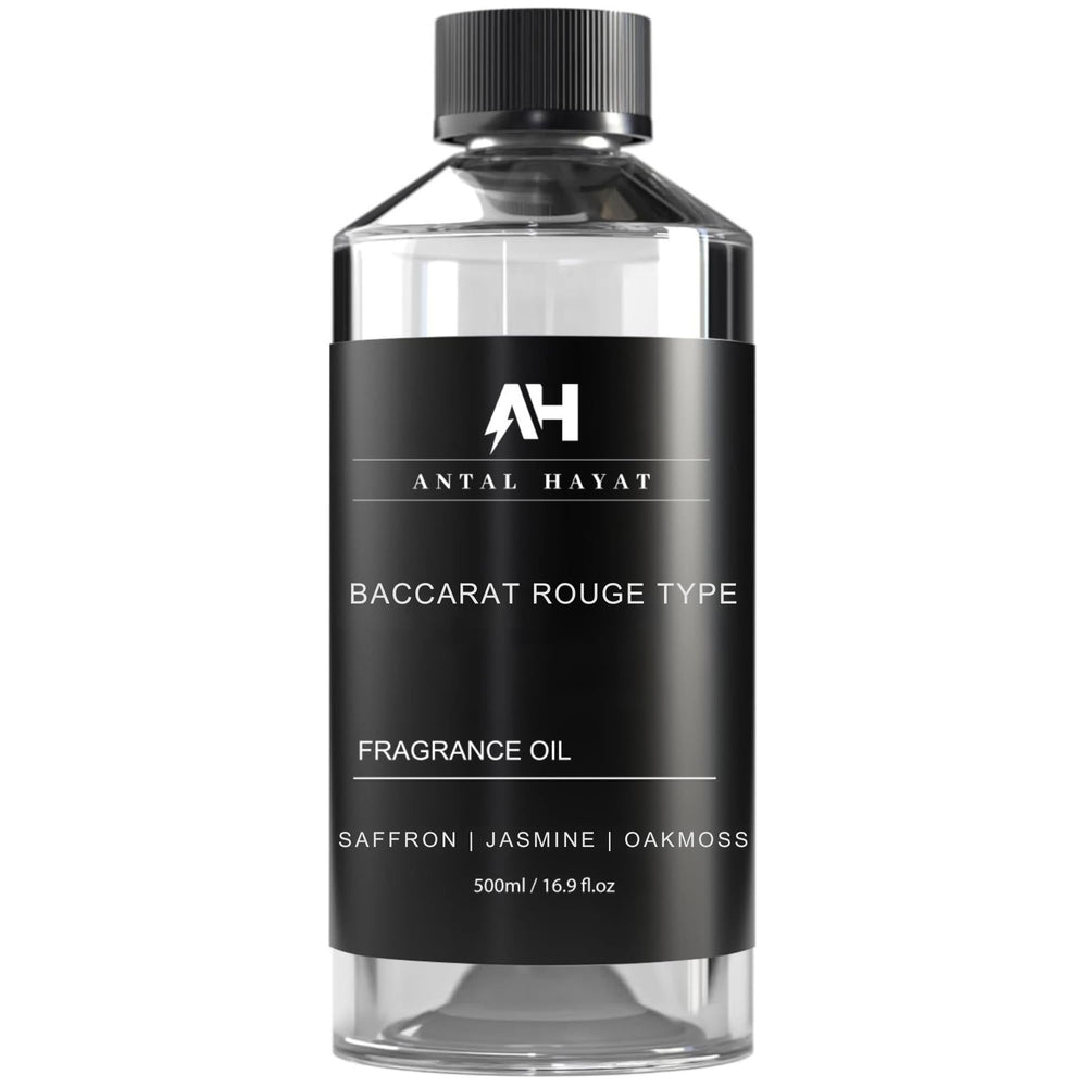 ANTAL HAYAT Baccarat Rouge Diffuser Oil 500ml bottle pour for enduring luxury scent