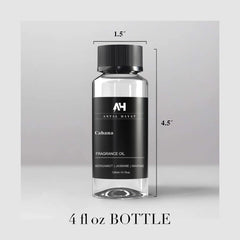 ANTAL HAYAT Cabana diffuser oil amber bottle close-up highlighting premium design.