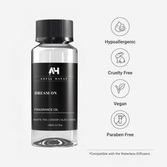 Antal Hayat Dream On in-room setup highlighting calming ambiance through diffusion