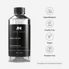 Dream On diffuser setup delivering a serene hotel-inspired ambience at home.