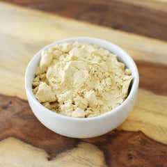 Anthony's Premium Pea Protein ingredient label closeup, batch tested gluten free.