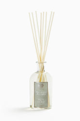 Antica Farmacista Ironwood diffuser bottle adds elegant design and long-lasting fragrance to spaces.