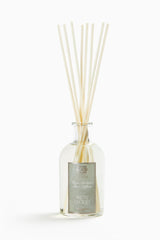 Antica Farmacista Ironwood diffuser bottle adds elegant design and long-lasting fragrance to spaces.
