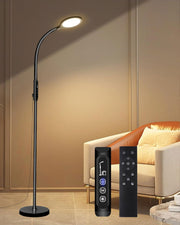Aoife light therapy lamp panel emits 11000 Lux for energizing mornings.
