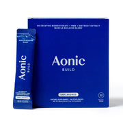 AONIC Build creatine monohydrate sticks support training sessions and recovery.