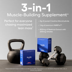 AONIC Build stick pack for convenient pre- or post-workout nutrition.